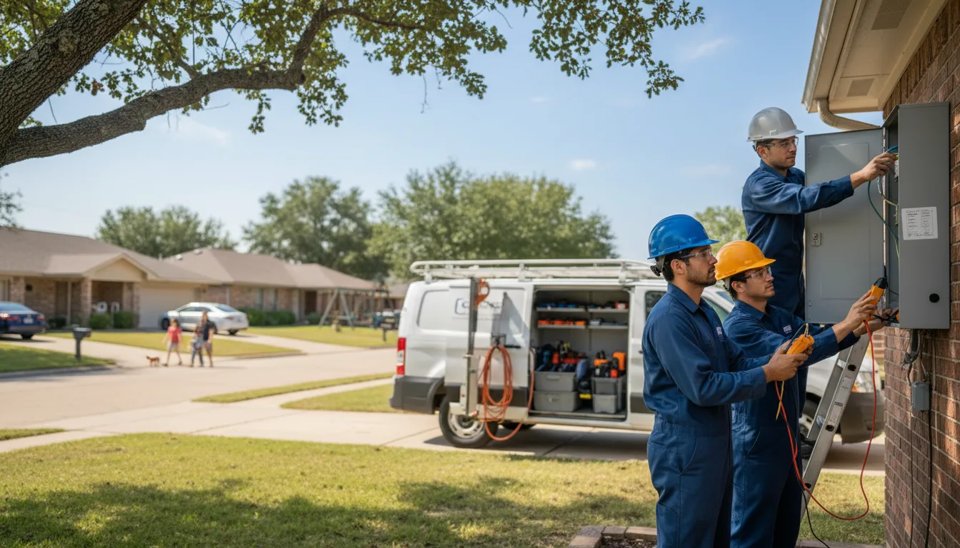 Certified electrician providing emergency electrical services in Delight, AR